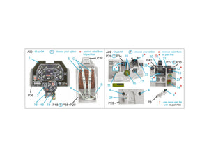 Quinta Studio QD48500 P-51B late/P-51C Late 3D-Printed coloured Interior on decal paper (Eduard) 1/48 – immagine 2