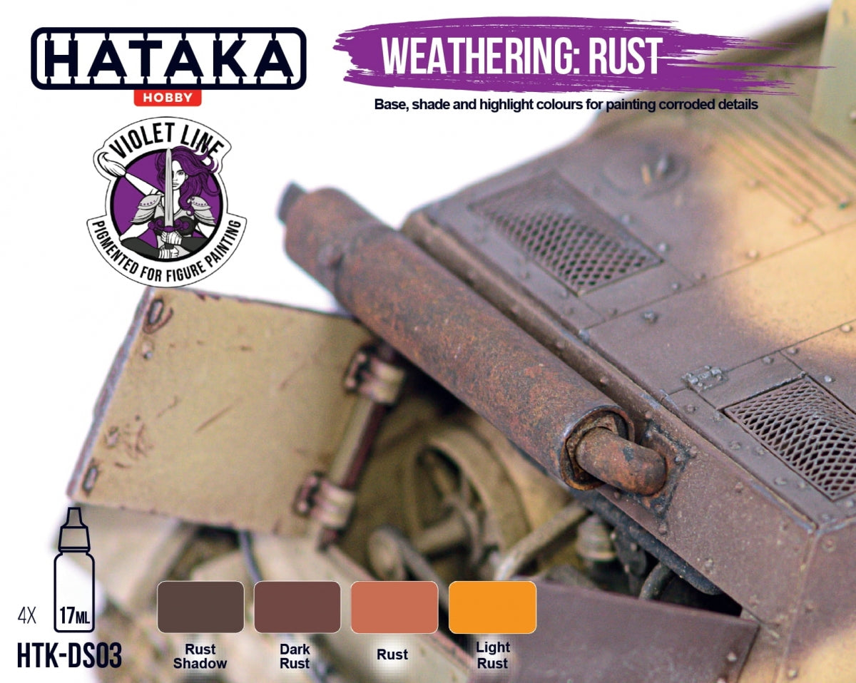 Hataka HTK-DS03 Altération : Rouille 4x17ml – image 3