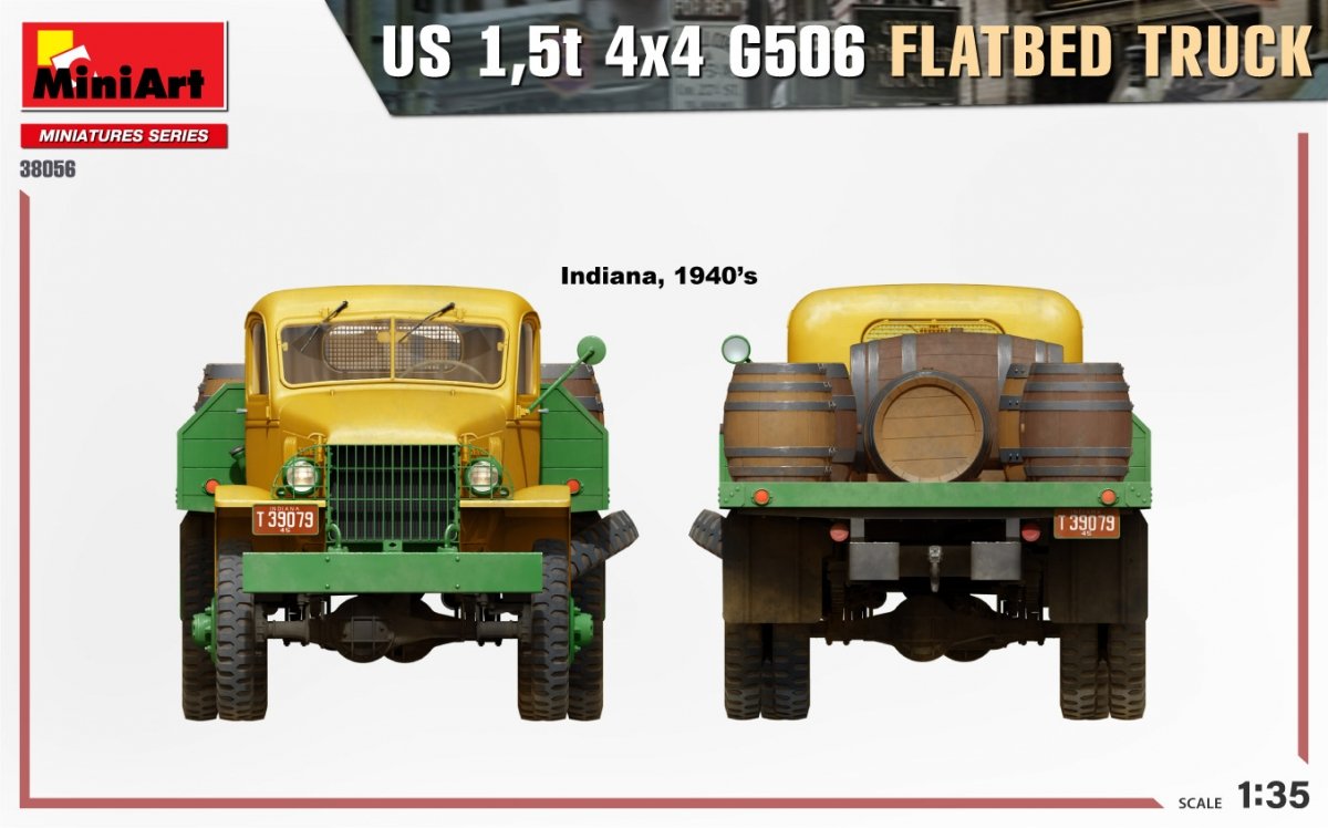 MiniArt 38056 US 1,5t 4×4 G506 FLATBED TRUCK 1/35 – Bild 3