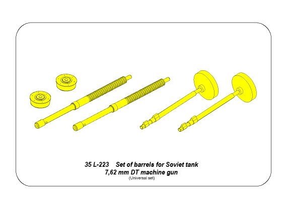 Aber 35L-223 Zestaw 2 luf do radz. km DT 1/35 – immagine 2