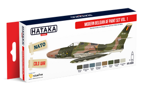 Hataka HTK-AS59 Modern Belgian AF paint set vol. 1 (8x17ml)