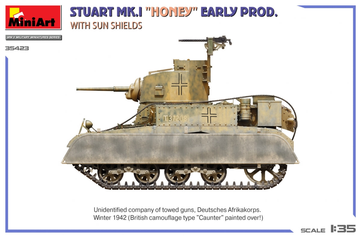 MiniArt 35423 Stuart Mk.I « Honey » Première production avec pare-soleil 1/35 – image 7