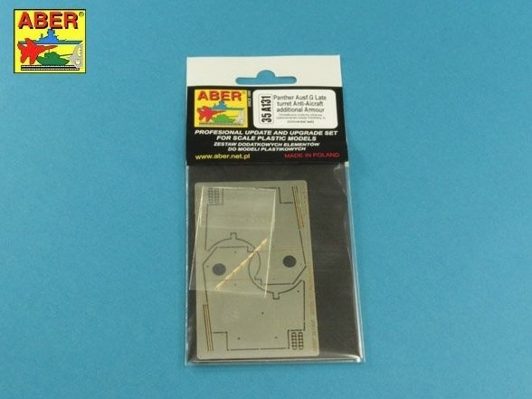 Blindage antiaérien additionnel Aber 35A131 pour tourelle Panther G 1/35