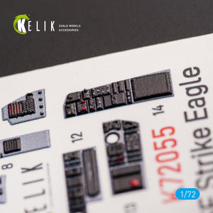 KELIK K72055 F-15E STRIKE EAGLE - INTERIOR 3D DECALS FOR REVELL KIT 1/72 – immagine 7