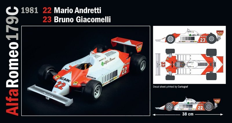 Italeri 4704 ALFA ROMEO 179 - 179C 1/12 – imagen 3