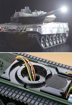 Tamiya 56020 R/C Leopard 2 A6 Main Battle Tank Full-Option Kit 1/16 – immagine 11