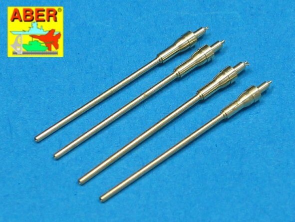 Aber A48 007 Ensemble de 4 canons pour mitrailleuses de 20 mm MG 151/20 d'avions allemands (1/48)