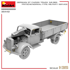 Miniart 35442 GERMAN 3T CARGO TRUCK 3,6-36S. PRITSCHE-NORMAL-TYPE. MILITARY SERVICE 1/35 – Bild 4