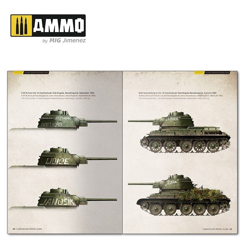 AMMO of Mig Jimenez 6145 T-34 Colors. T-34 Tank Camouflage Patterns in WWII (Multilingual) – imagen 8