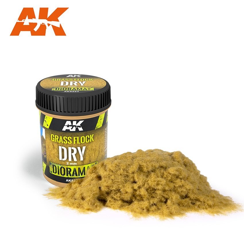 AK Interactive AK8223 FLOCON D'HERBE 2MM SEC / Gazon de couverture