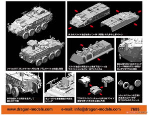 Dragon 7685 M1134 Stryker ATGM 1/72 – immagine 2