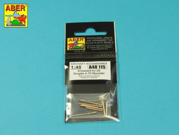 Ensemble d'armement Aber A48115 pour le Douglas A-1H Skyraider américain au 1/48
