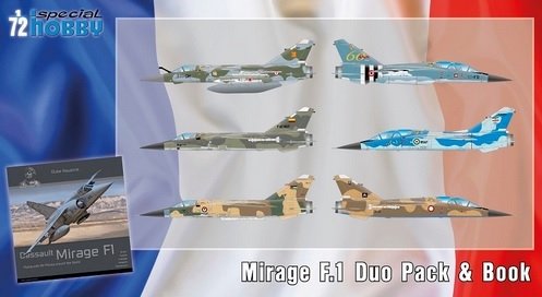 Special Hobby 72414 Mirage F.1 Duo Pack &amp;amp; Book 1/72 – immagine 2