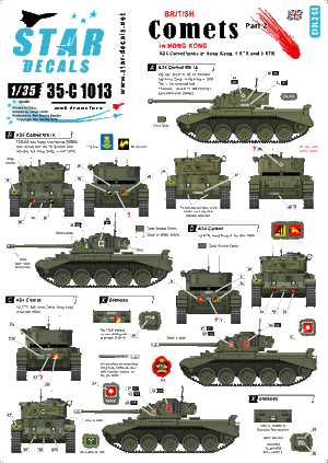 Star Decals 35-C1013 British Comets 2 1/35
