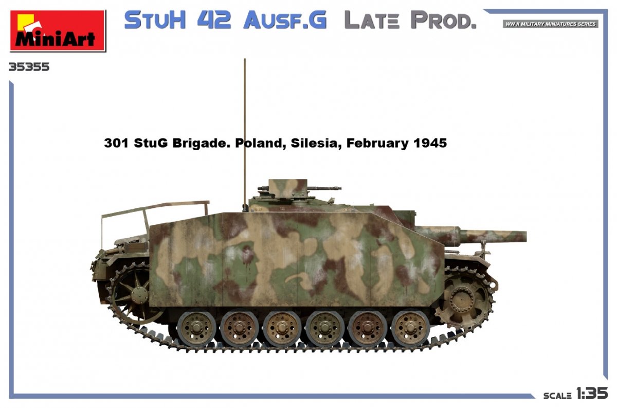 MiniArt 35355 StuH 42 Ausf. G LATE PROD 1/35 – zdjęcie 11
