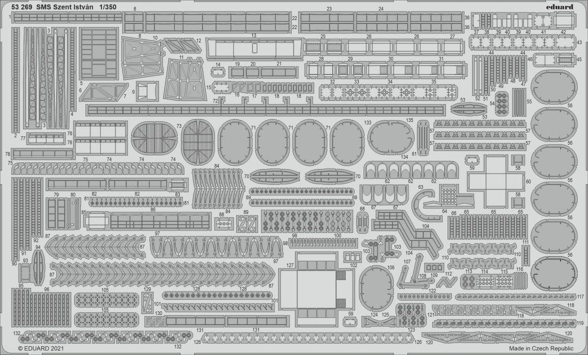 Eduard 53269 SMS Szent István TRUMPETER 1/350
