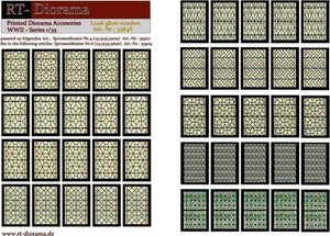 RT-Diorama 35848 Printed Accessories: Lead-glass windows 1/35