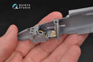Intérieur imprimé en 3D et coloré sur papier décalcomanie Quinta Studio QD48106 He-162 (pour maquette Tamiya) 1/48 – image 9