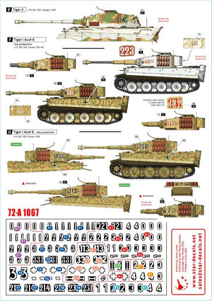 Star Decals 72-A1067 Tigers of sPzAbt 508. 1/72 – immagine 2