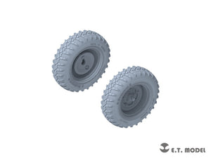 E.T. Model P35-136 WWII German Schwimmwagen Type166 Sagged wheels Wide For TAMIYA Kit 1/35 – immagine 4