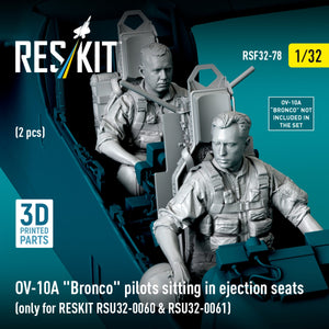 RESKIT RSF32-0079 OV-10A &amp;quot;Bronco&amp;quot; pilots sitting in ejection seats (2 pcs) (only for RESKIT RSU32-0060 &amp;amp; RSU32-0061) (3D Printed) 1/32 – Bild 2