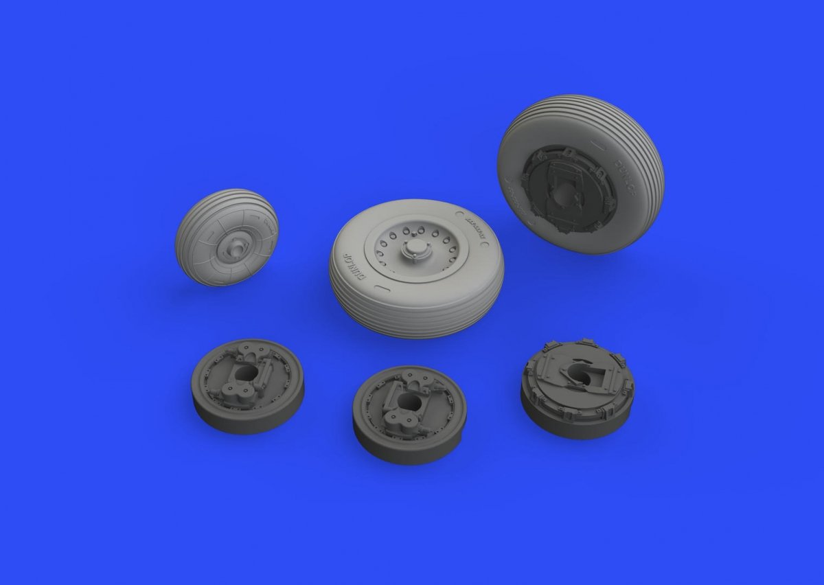 Eduard 648541 Mirage IIIC wheels 1/48 EDUARD – imagen 3