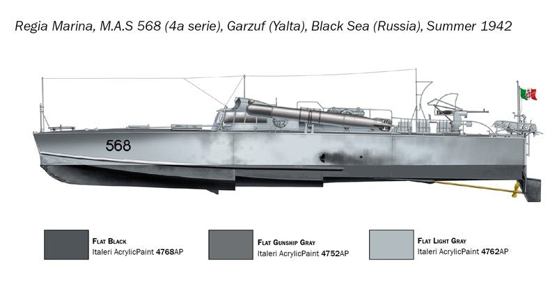 Italeri 5626 M.A.S. 563/568 with crew 1/35 – immagine 2
