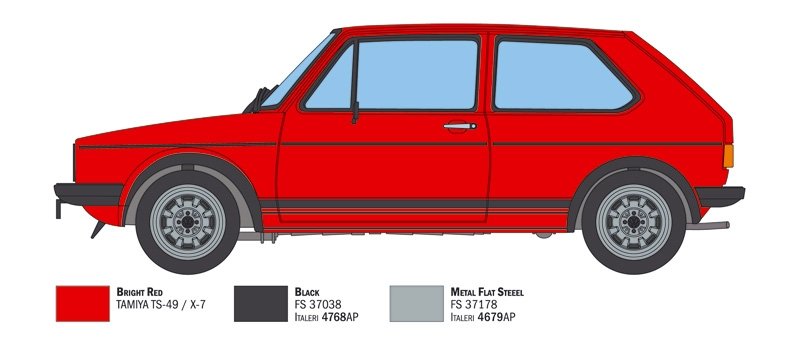 Italeri 3622 VW Golf GTI First Series 1976/78 1/24 – Bild 4
