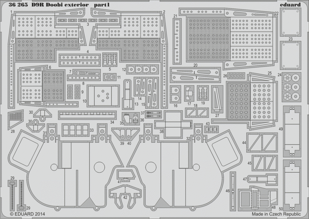 Eduard 36265 Doobi Bulldozer exterior 1/35 Meng – immagine 2