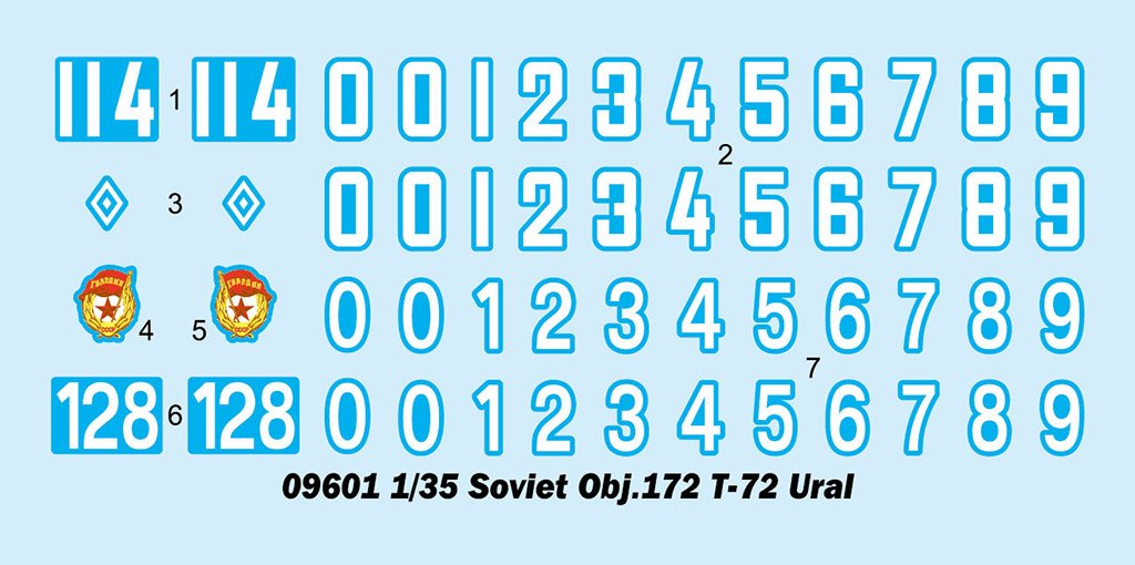 Trumpeter 09601 Soviet Obj.172 T-72 Ural 1/35 – Bild 4