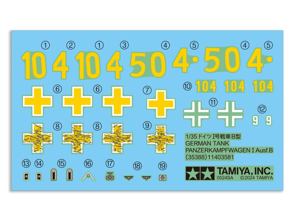 Tamiya 35388 Panzerkampfwagen I Ausf.B (Sd.Kfz.101) 1/35 – immagine 9