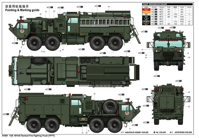 Trumpeter 01067 M1142 HEMTT TFFT (Tactical Fire Fighting Truck) 1/35 – Bild 3
