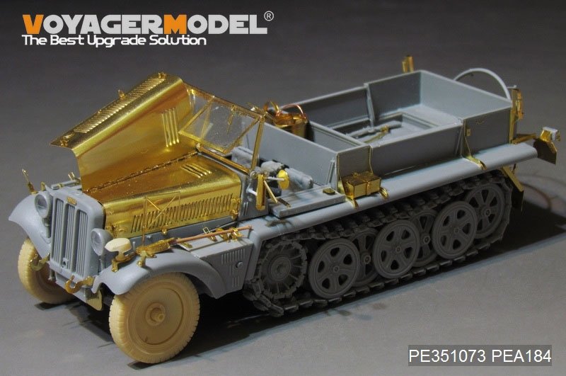 Maquette Voyager PE351073 Sd.Kfz.10 Asuf.B semi-chenillé allemand de la Seconde Guerre mondiale, version initiale (pour DRAGON 6731), échelle 1/35 – image 2