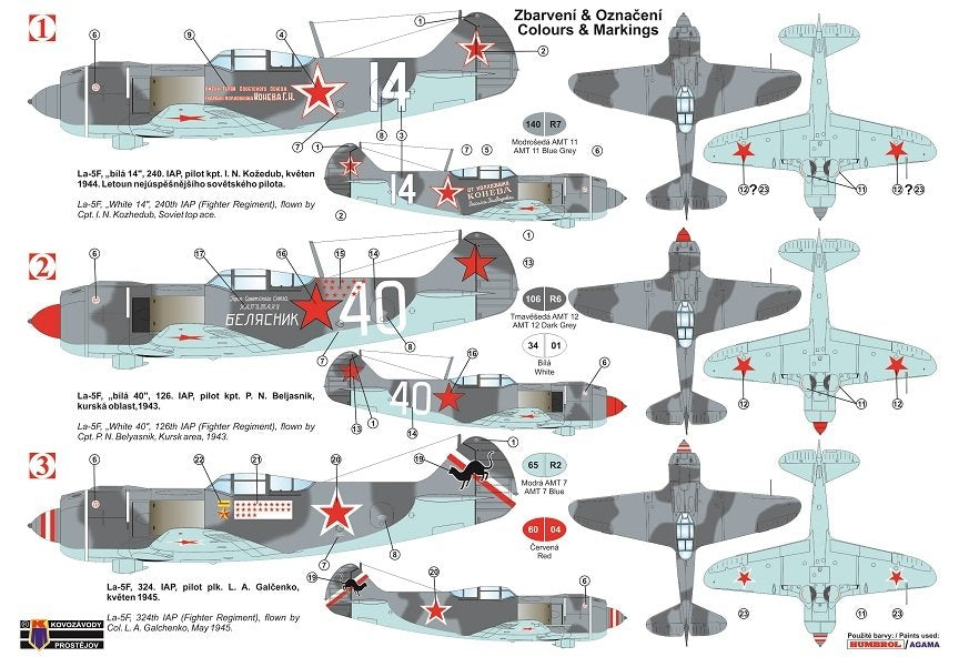 Kovozavody Prostejov KPM0175 La-5F “Aces” 1/72 – Bild 2