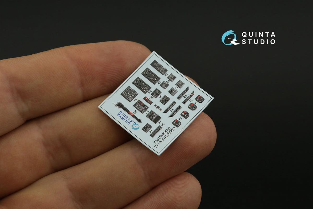 Quinta Studio QDS-35119 AH-1Z 3D-Printed coloured Interior on decal paper (Academy) (Small version) 1/35 – immagine 7