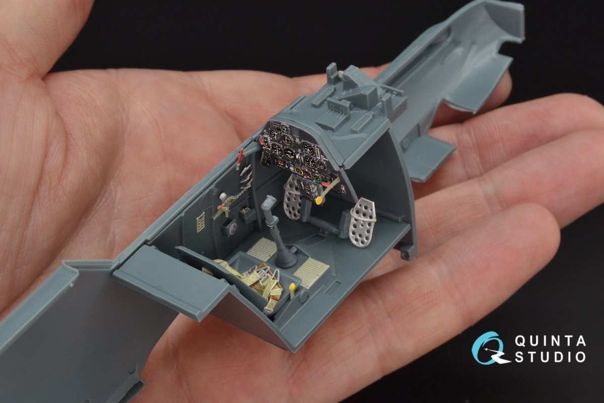 Quinta Studio QD32048 Bf 109E-3 3D-Printed &amp;amp; coloured Interior on decal paper (for Eduard kit) 1/32 – imagen 8