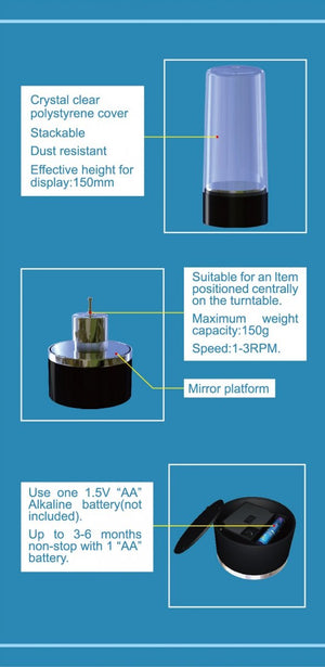 Trumpeter 09833 TURNTABLE DISPLAY 84x84x200mm – imagen 2