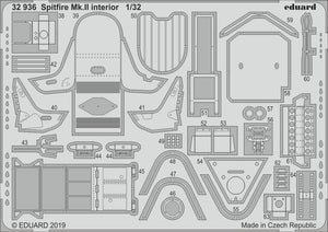 Eduard 32936 Spitfire Mk. II interior REVELL 1/32 – immagine 2