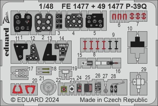 Kit de détails Eduard BIG49433 P-39Q pour Arma Hobby 1/48 – image 6