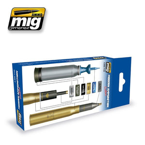 AMMO Mig 7129 MODERN AMMUNITION SET 6x17ml – immagine 2