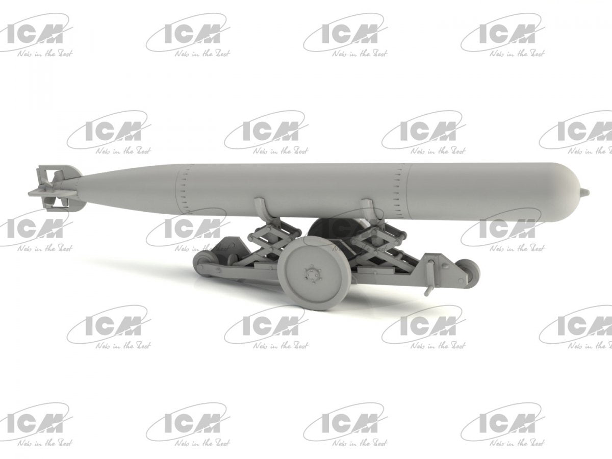 ICM 48405 WWII British Torpedo Trailer 1/48 – immagine 4