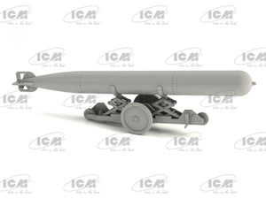ICM 48405 WWII British Torpedo Trailer 1/48 – immagine 4