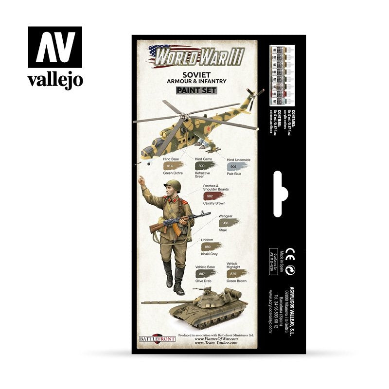 Vallejo 70221 WWIII Soviet Armour &amp;amp; Infantry 8x17ml – zdjęcie 2