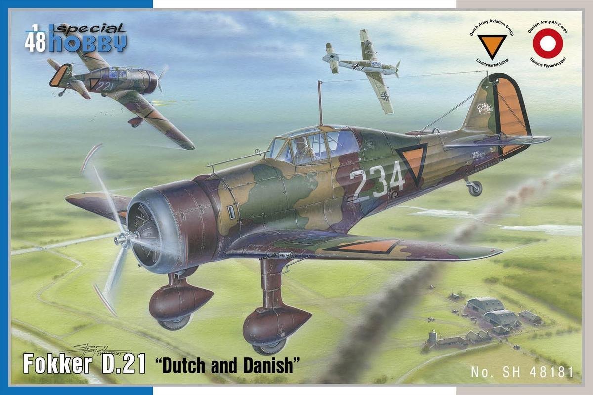 Special Hobby 48181 Fokker D.21 &amp;quot;Dutch and Dannish&amp;quot; 1/48