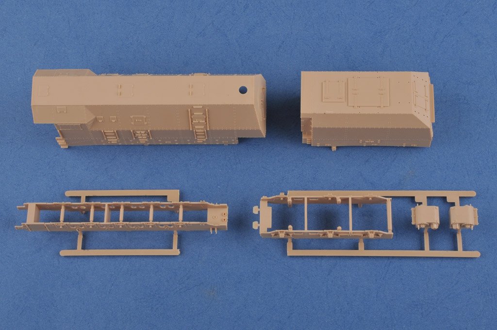Hobby Boss 82922 German Panzerlok BR57 Armoured Locomotive 1//72 – immagine 3
