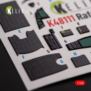 KELIK K48111 Rafale C - interior 3D decals for Academy/Revell kit 1/48 – immagine 3