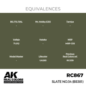 AK Interactive RC867 Slate No.34 (BS381) 17 ml – imagen 3