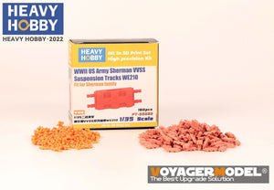 Heavy Hobby PT35063 WWII US Army Sherman VVSS Suspension Tracks WE210 1/35 – immagine 2