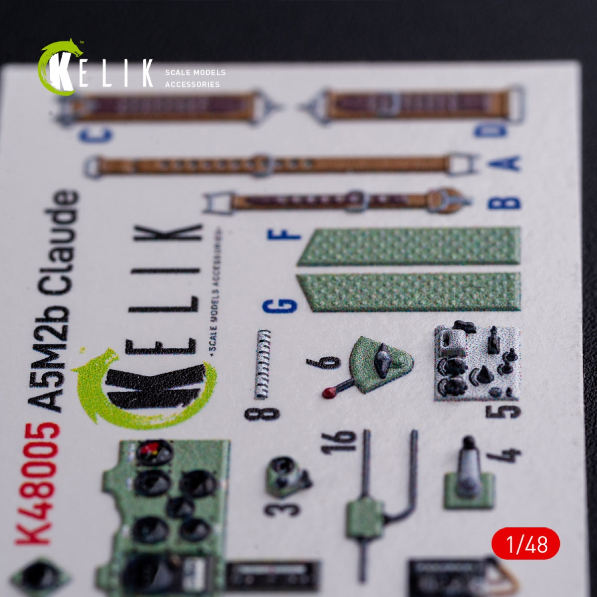 KELIK K48005 A5M2B Claude interior 3D decals for WingsyKits kit 1/48 – Bild 3