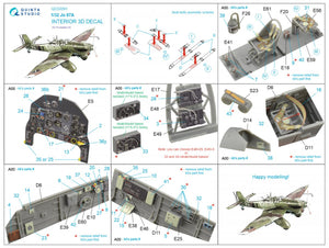 Quinta Studio QD32091 Ju 87A 3D-Printed &amp;amp; coloured Interior on decal paper (Trumpeter) 1/32 – Bild 6